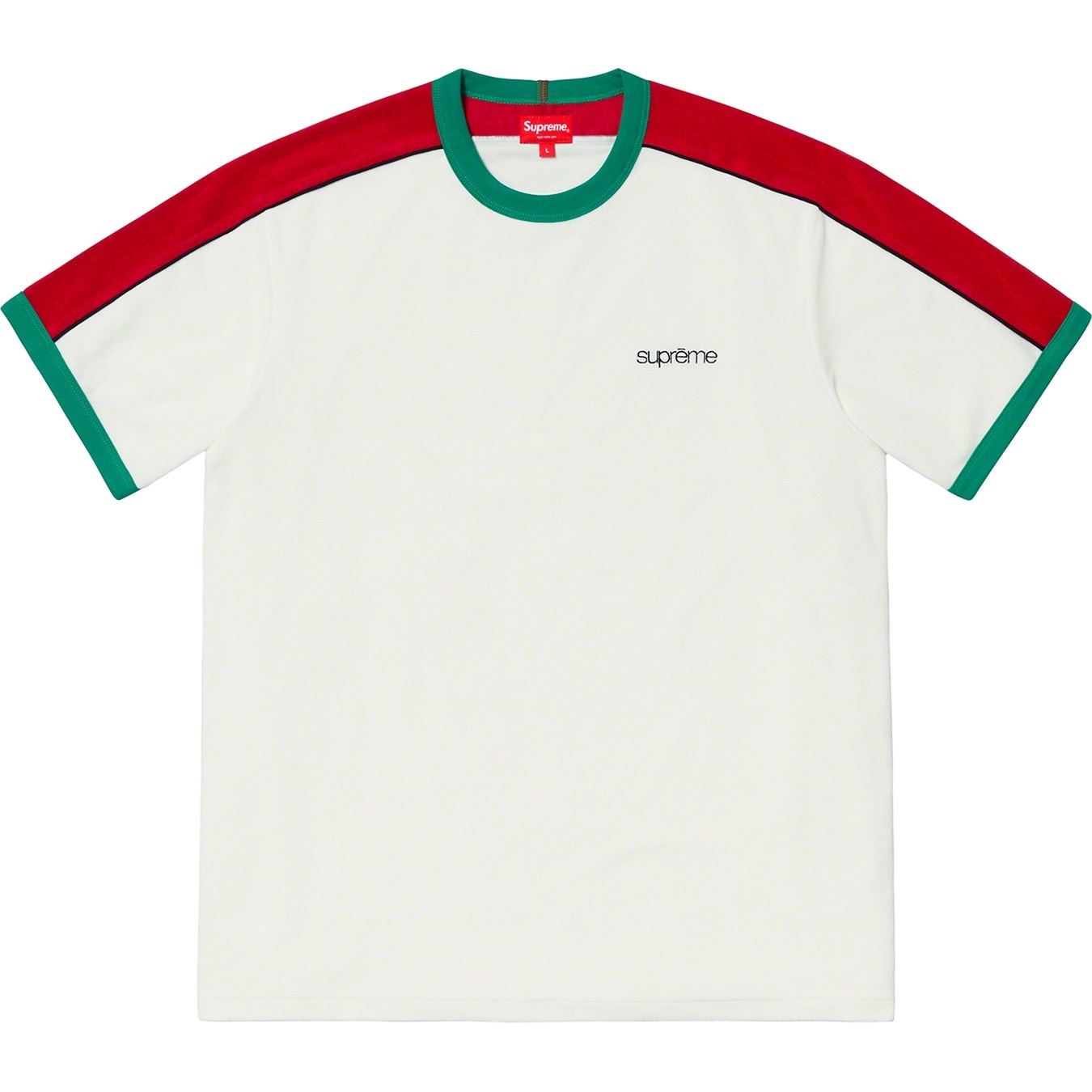 Shoulder Stripe Terry S/S Top view 3